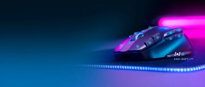 Roccat Kone XP Air mit Ladestation, Ash Black, USB/Bluetooth