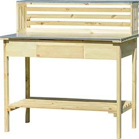 Dobar 29141FSCe XXL Premium-Pflanztisch aus robustem Kiefernholz