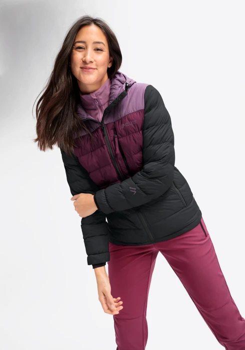 Maier Sports Lomnica Jacke black/berry p/cherry wine (Damen)