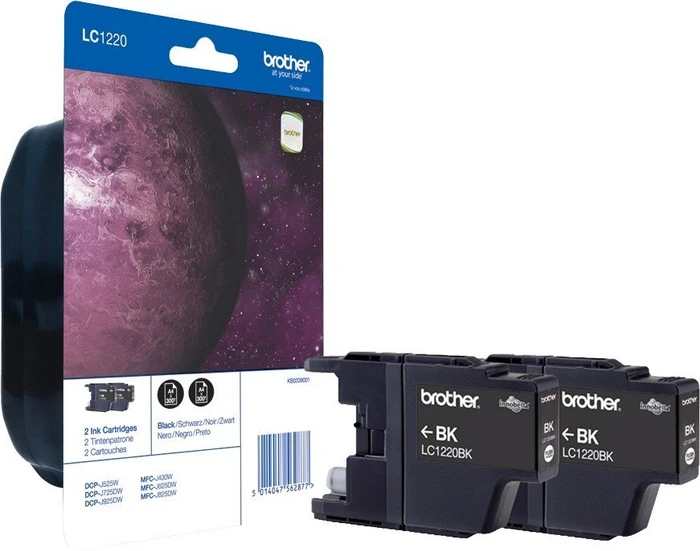 Brother Tinte LC1220BK schwarz, 2er-Pack