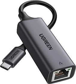 Ugreen RJ-45 Gigabit LAN-Adapter, schwarz, USB-C 3.0 [Stecker] (15727)