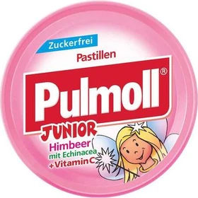 sanotact Pulmoll Hustenbonbons Junior Himbeer mit Echinacea zuckerfrei, 50g