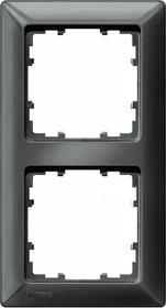 Siemens DELTA line Rahmen 2-Fach, 151x80mm, carbonmetallic