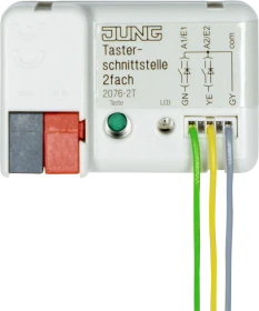 Jung KNX Tasterschnittstelle 2-fach, Unterputz, Binäreingang (2076-2 T)