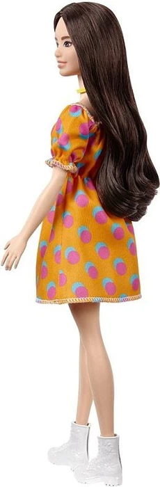 Mattel Barbie - Fashionistas Puppe im schulterfreien Polka-Dot Kleid
