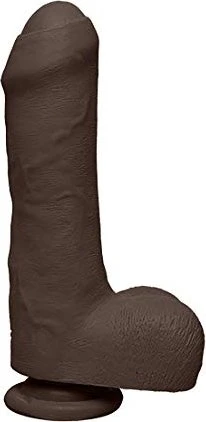 Doc Johnson The D Uncut D Ultraskyn 7" with Balls chocolate