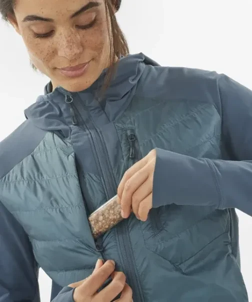 Salomon Elixir Hybrid Hooded Funktionsjacke midnight navy (Damen)