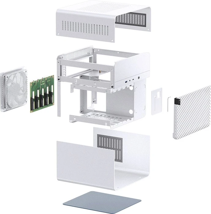 Jonsbo N2, weiß, Mini-ITX