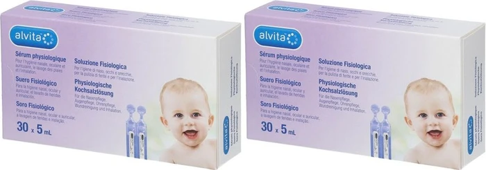 Alvita Physiologische Kochsalzlösung Ampullen, 300ml (60x 5ml)