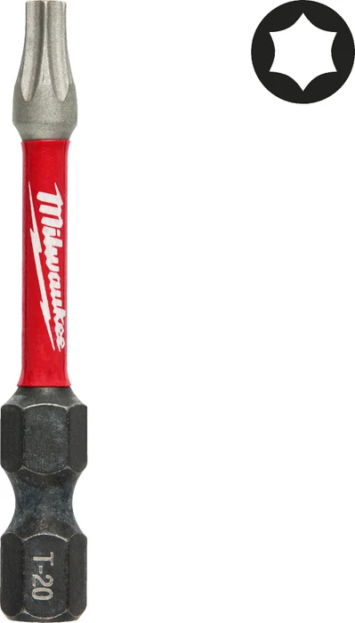 Milwaukee Shockwave Torx Bit 1/4", T20x50mm, 1 Stück
