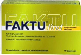 Faktu lind Hämorrhoidenzäpfchen, 10 Stück