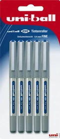 Uni-Ball Eye Fine UB-157 Tintenroller (Mine) blau/transparent, 5er-Pack