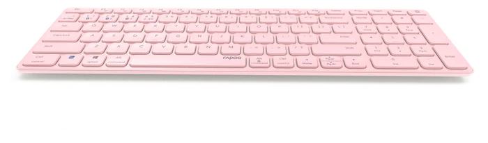 Rapoo E9700M Multi-mode Wireless Ultra-slim Keyboard rosa, USB/Bluetooth, DE