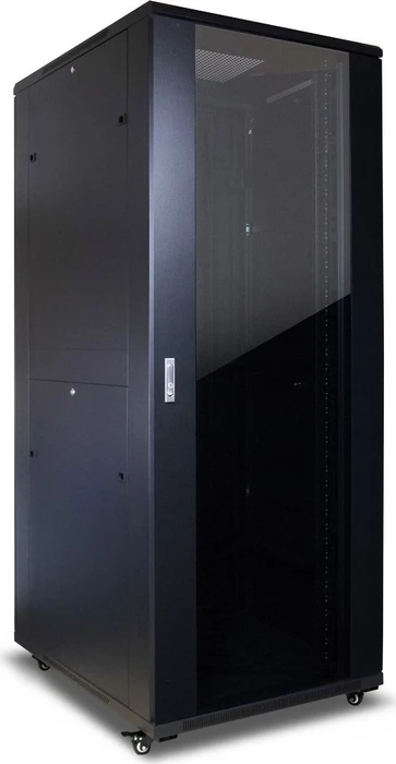 Inter-Tech SNB-8142 Serverschrank 42HE, Glastür, IP20, RAL 9005, 1000mm tief