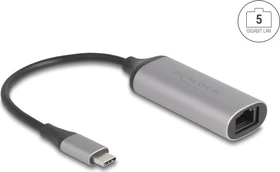 DeLOCK USB Type-C Adapter zu 5 Gigabit LAN, RJ-45, USB-C 3.1 [Stecker] (81570)
