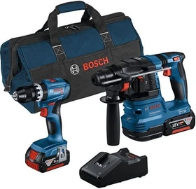 Bosch Professional Akku-Maschinenset inkl. Tasche + 2 Akkus 4.0Ah