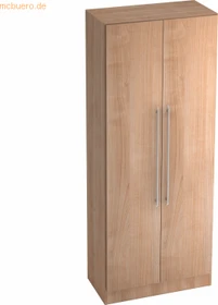 Hammerbacher Garderoben-Schrank 5OH V7200, Relinggriff, nussbaum, Schrankwand