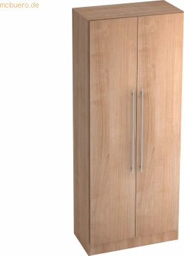 Hammerbacher Garderoben-Schrank 5OH V7200, Relinggriff, nussbaum, Schrankwand