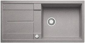 Blanco Metra XL 6 S Einbau Becken reversibel mit Ablauffernbedienung alumetallic
