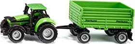 SIKU Super Deutz-Fahr mit Fortuna 2-Achs Anhänger