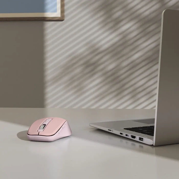 Hama WM-450 Silent Wireless Multi-Device Mouse rosa/pink, USB/Bluetooth