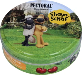 Pectoral Für Kinder Shaun das Schaf Hustenbonbons zuckerfrei Dose Motiv Bitzer, 60g