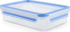 Emsa Clip&Close rechteckig Aufbewahrungsbehälter 1.2l blau