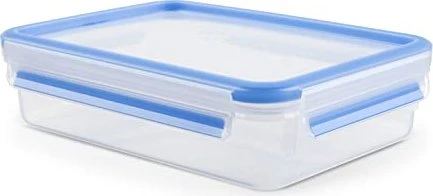 Emsa Clip&Close rechteckig Aufbewahrungsbehälter 1.2l blau