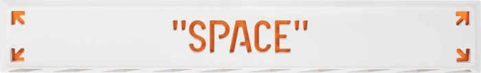 Zomoplus Keycap SPACE, Aluminium, orange/weiß, 1 Taste