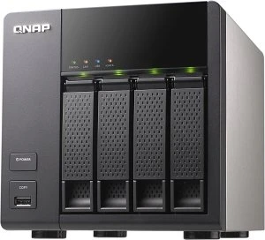 QNAP Turbo Station TS-412, 256MB RAM, 2x RJ-45 1000Base-T, 4x USB-A 2.0