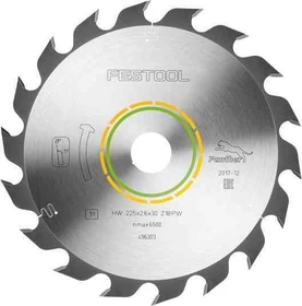 Festool Panther Kreissägeblatt 18Z, 225x2.6x30mm, 1 Stück