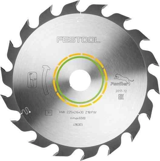 Festool Panther Kreissägeblatt 18Z, 225x2.6x30mm, 1 Stück