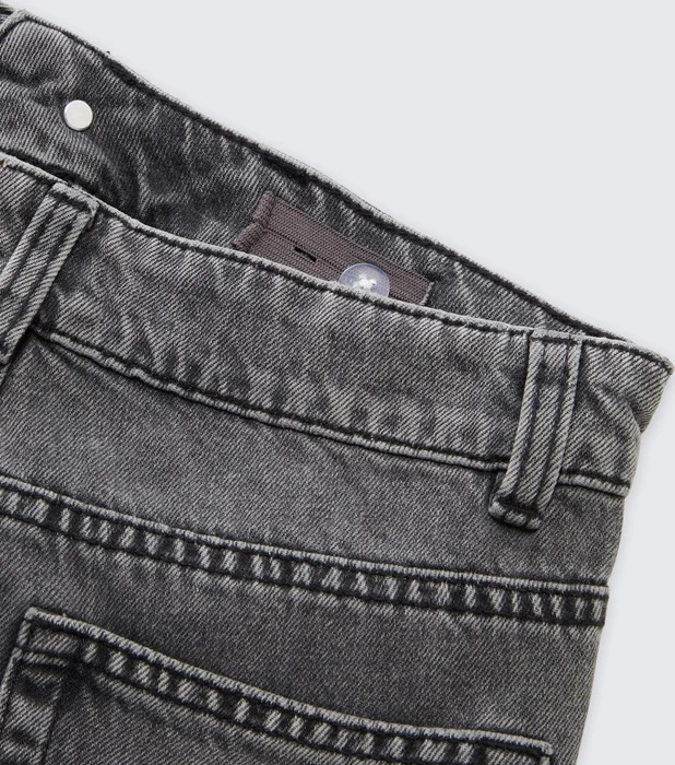 Tom Tailor Baggy Jeans mit recycelter Baumwolle Jeans used mid stone grey denim (Junior)