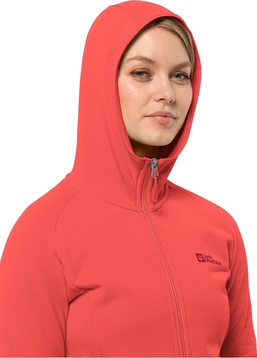 Jack Wolfskin Baiselberg Hoody FZ Jacke vibrant red (Damen)