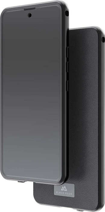 Black Rock 360° Glass Case Premium Leather für Samsung Galaxy A54 5G schwarz