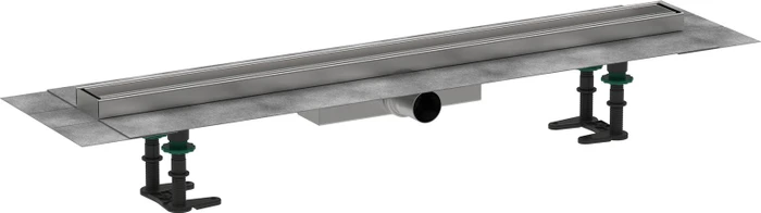 Hansgrohe RainDrain Compact Duschrinne, Komplett-Set, edelstahl gebürstet