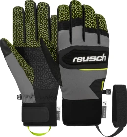 Reusch Dragon R-Tex XT Skihandschuhe black/steel grey/safety yellow
