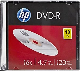 HP DVD-R 4.7GB, 16x, 10er Slimcase
