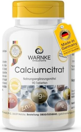 Warnke Calciumcitrat Tabletten, 90 Stück