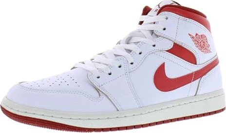 Nike Air Jordan 1 Mid SE white/dune red/sail/lobster (Herren)