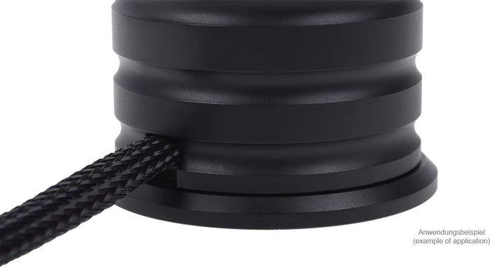 Alphacool Powerbutton Aluminium Body, schwarz