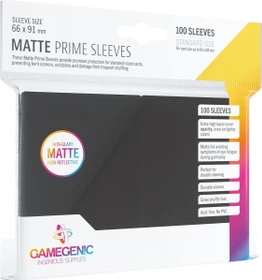 Gamegenic Matte Prime Sleeves schwarz, 100 Stück