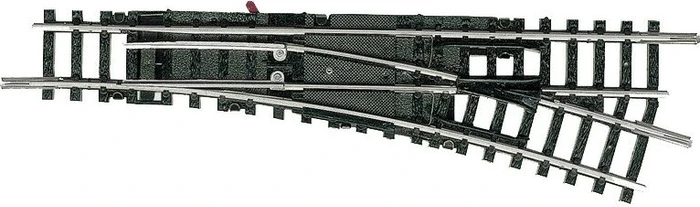 Trix - Spur N - Minitrix Rechts-Weiche Länge 112.6mm