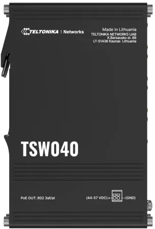 Teltonika TSW Industrial Railmount Switch, 8x RJ-45, 240W PoE+