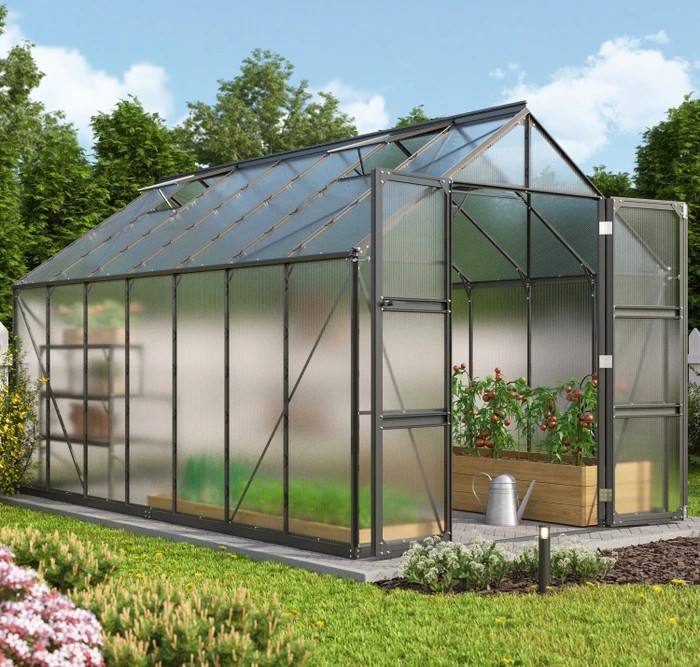 Vitavia Domus 11500 HKP 4mm Gewächshaus schwarz