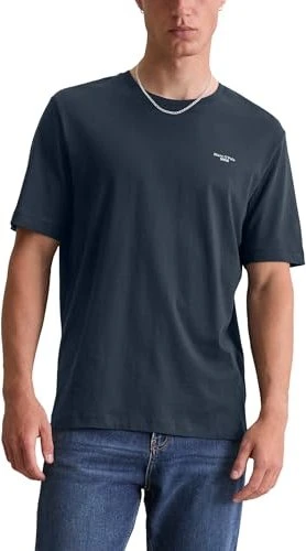Marc O'Polo Regular Bio-Baumwolle T-Shirt kurzarm navy teal (Herren)