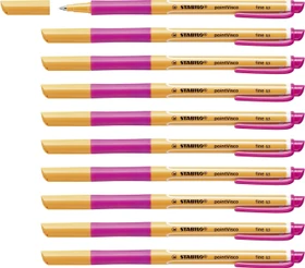 STABILO pointVisco Tintenroller (Mine) pink/orange, 10er-Pack