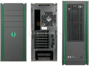 BitFenix Shinobi USB 3.0 schwarz/grün, Acrylfenster