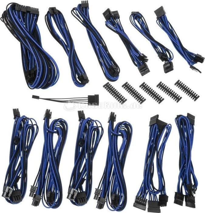 BitFenix Alchemy 2.0 BQT-DPP-Series Kabel Kit für Netzteile, schwarz/blau