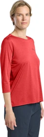 Jack Wolfskin Crosstrail Funktionsshirt 3/4 vibrant red (Damen)